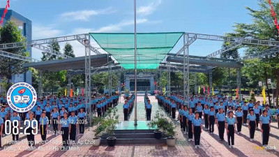 Đồng diễn Võ nhạc Vovinam chào mừng Ngày hội 50 năm Giáo dục và Đào tạo Thành phố Hồ Chí Minh